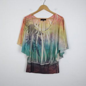 💥 Bleu Loose Sleeves Top
